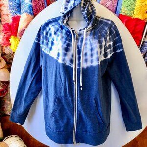 Blue Tie-Dye Women's Hoodie